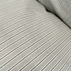 Multi strib sengetøj 140x220 cm mud