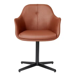 New Age læder m. drejefod