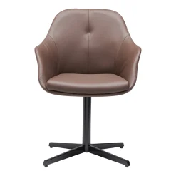 New Age læder m. drejefod