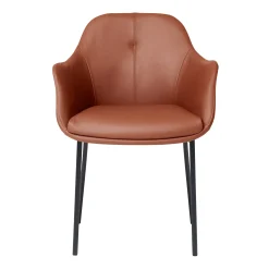 New Age spisebordsstol læder m.fast ben