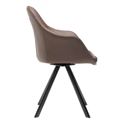 New Age spisebordsstol læder m. drejeben