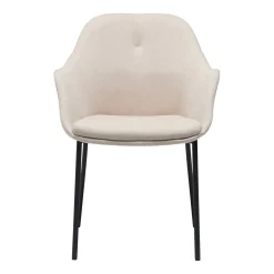 New Age spisebordsstol stof m. faste ben