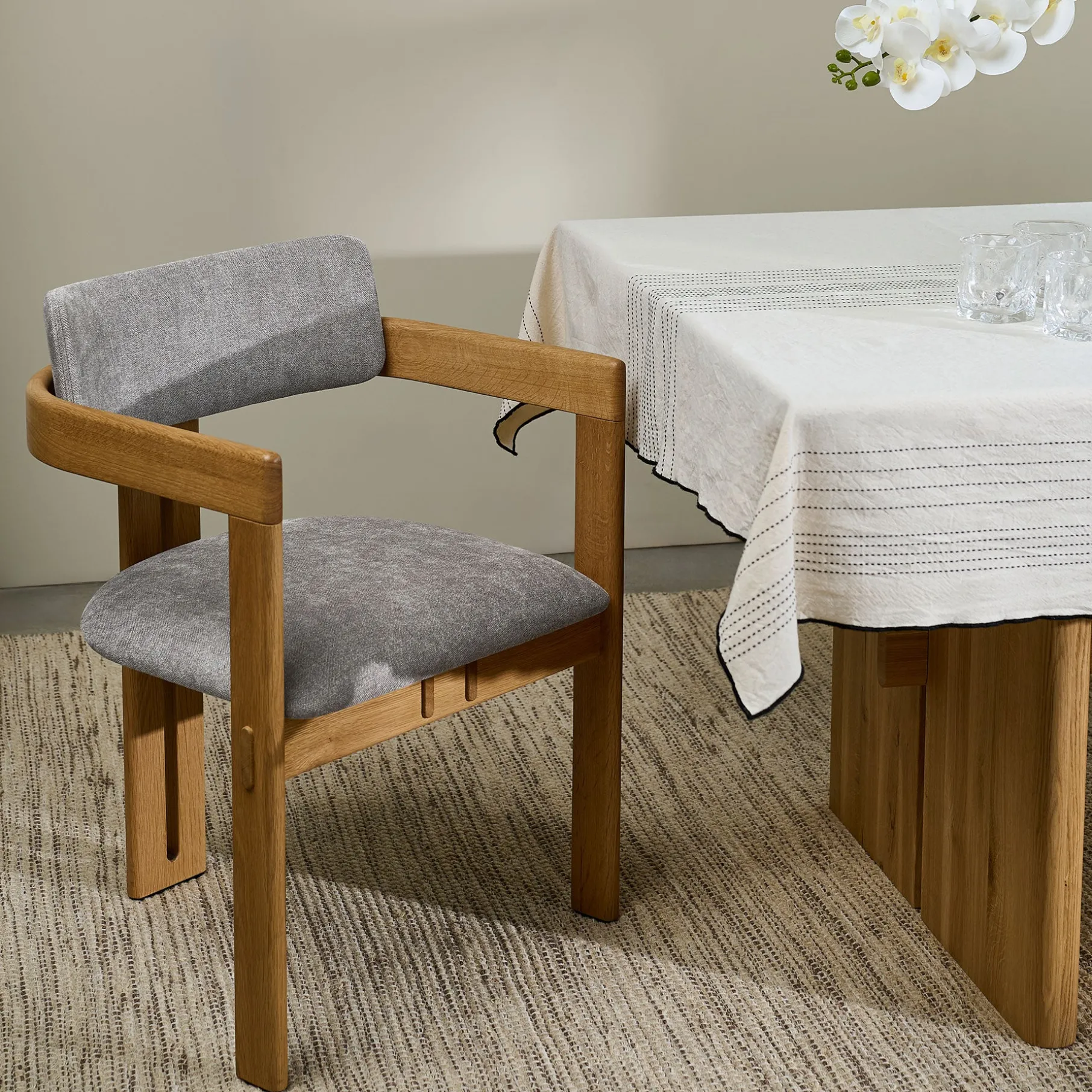 Osaka spisebordsstol m. armlæn