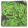 Papirserviet m. grønne blade