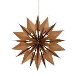 Papirstjerne med lys