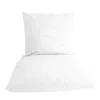 Percale sengetøj 140x200 cm hvid