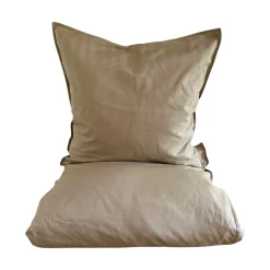 Percale sengetøj 140x200 cm mud