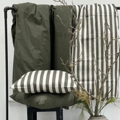 Percale sengetøj 140x220 cm oliven