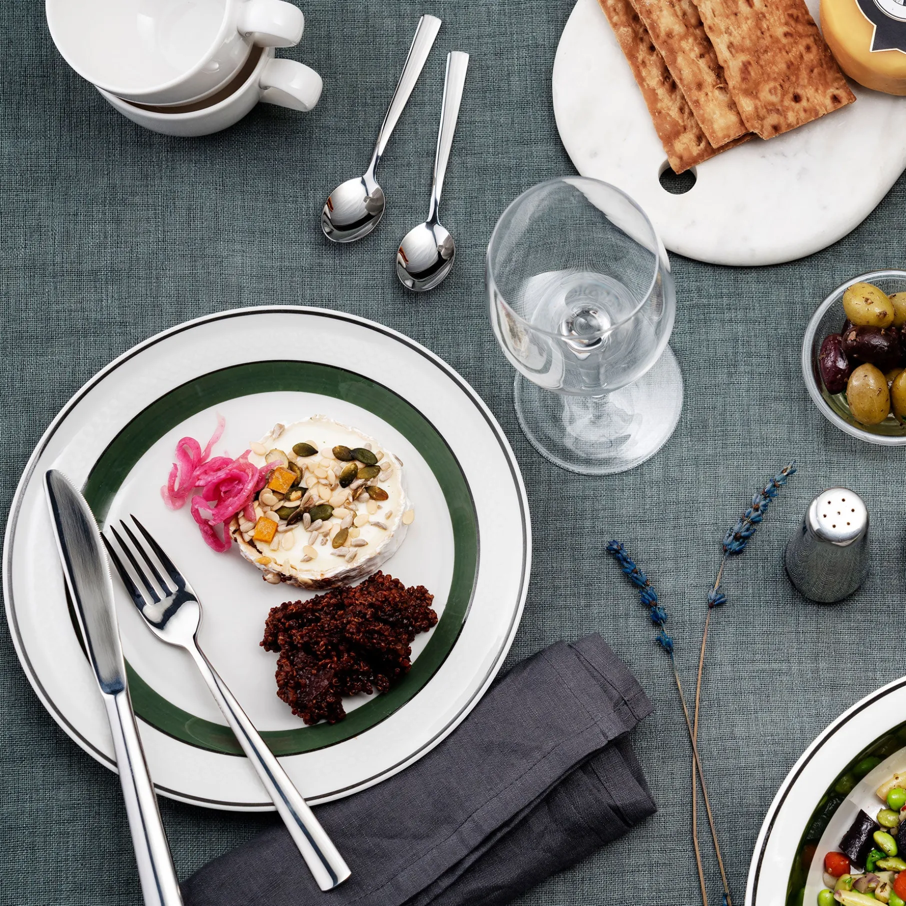 Philadelphia bestiksæt 30 dele blank