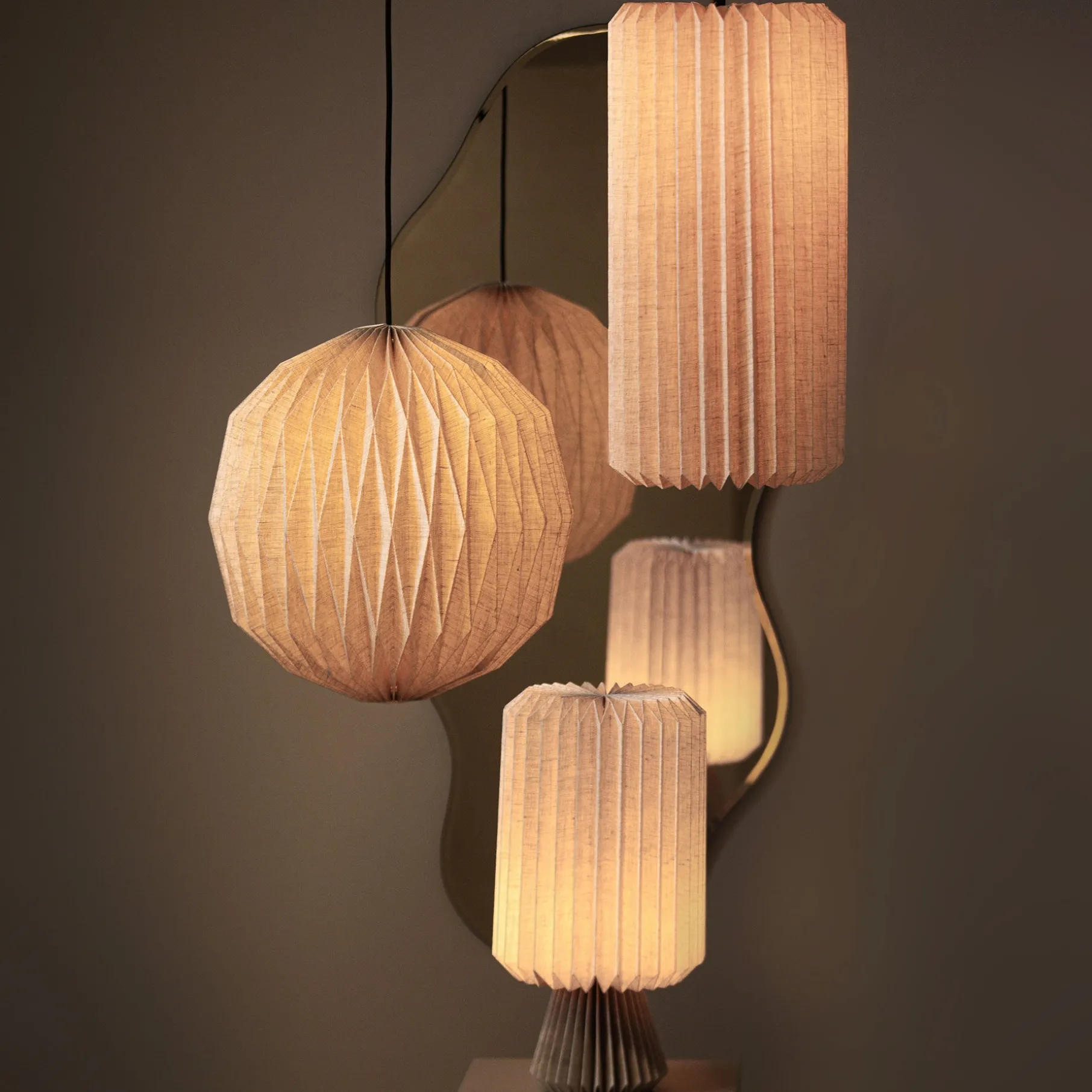 Plica Bordlampe H41 cm