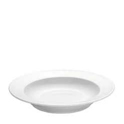 Plissé dyb tallerken Ø22 cm hvid