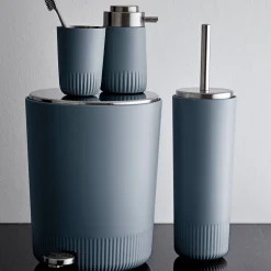 Plissé sæbedispenser china blue