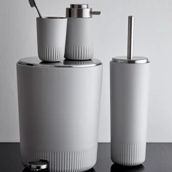 Plissé sæbedispenser light grey