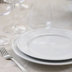 Plissé tallerken flad Ø24 cm