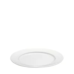 Plissé tallerken flad Ø20 cm hvid