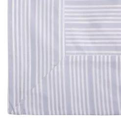 Pudebetræk 63x60 cm støvet blå striber