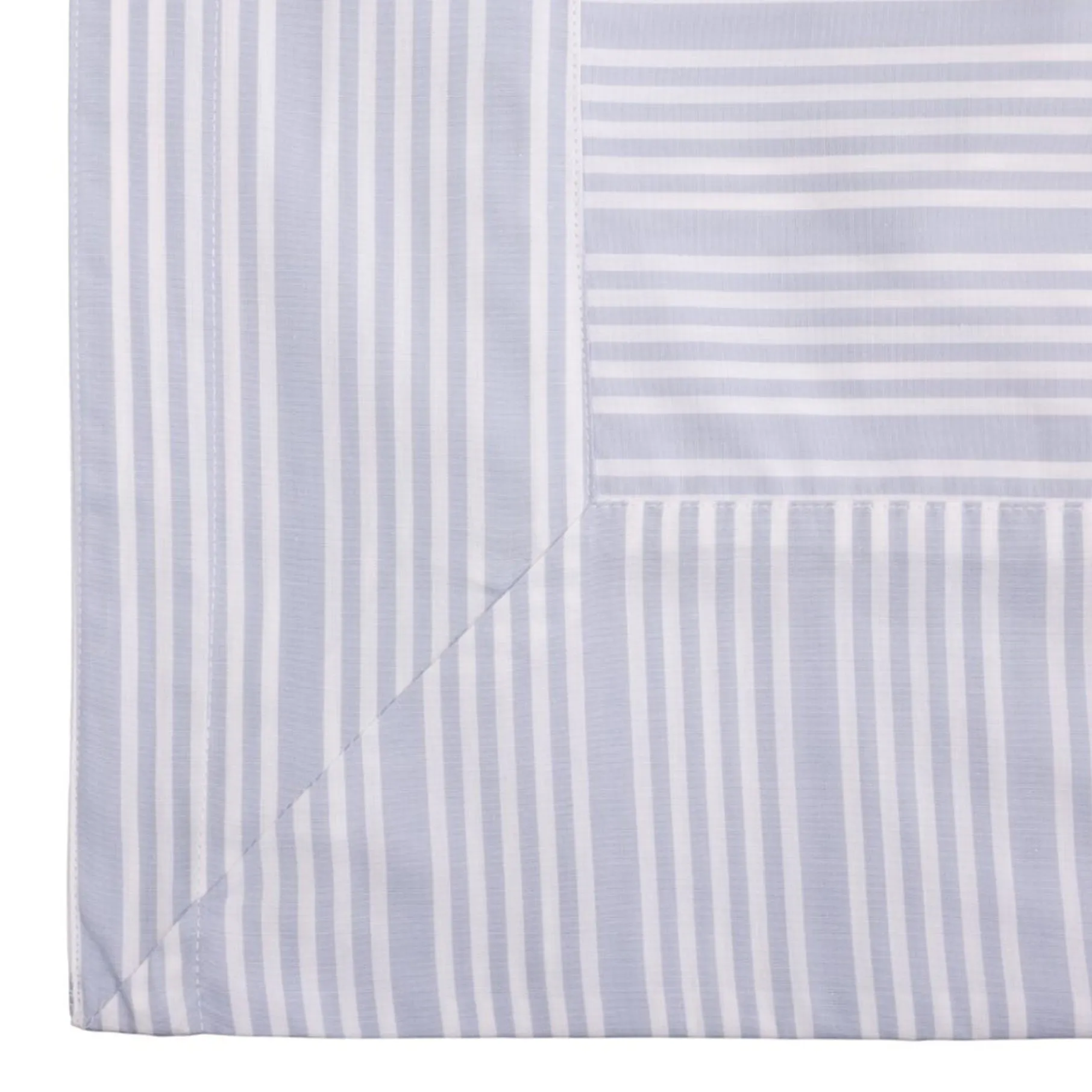 Pudebetræk 63x60 cm støvet blå striber