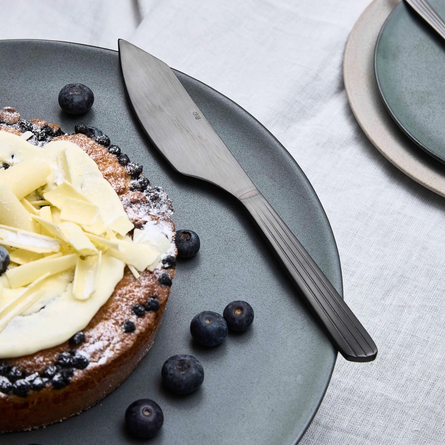 RAW lagkagekniv mat sortfarvet