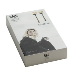 RAW salatsæt guldfarvet