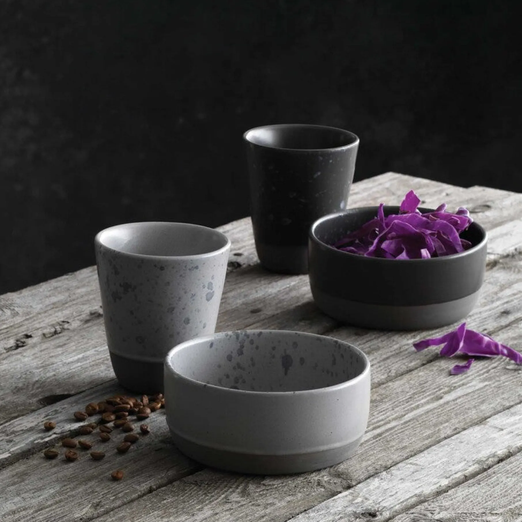 RAW skål Ø13,5 cm sort spotted