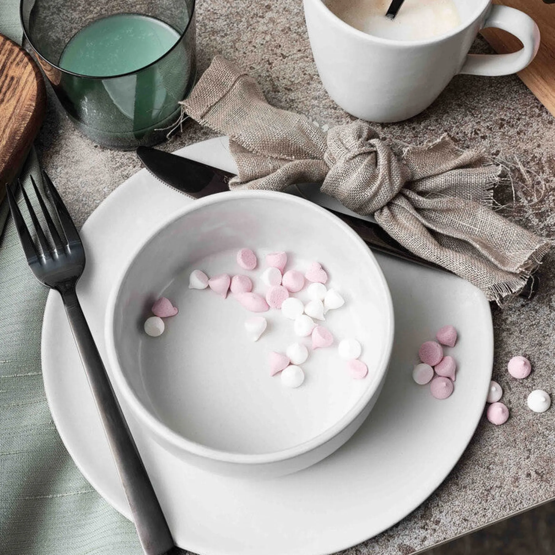 RAW skål arctic white