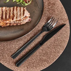 RAW steaksæt 8 dele sort farve