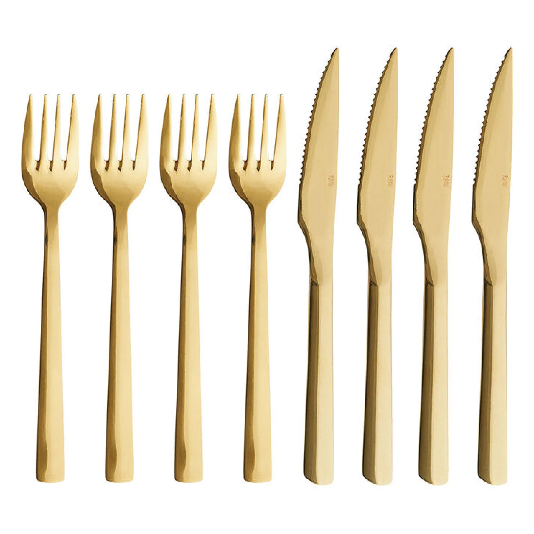 RAW steaksæt guldfarvet