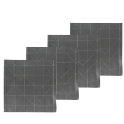 Refined serviet damask 4 stk grey