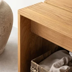 Rei bænk FSC certificeret egetræ L100 cm