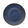 Relief middagstallerken Ø27 cm stentøj blå