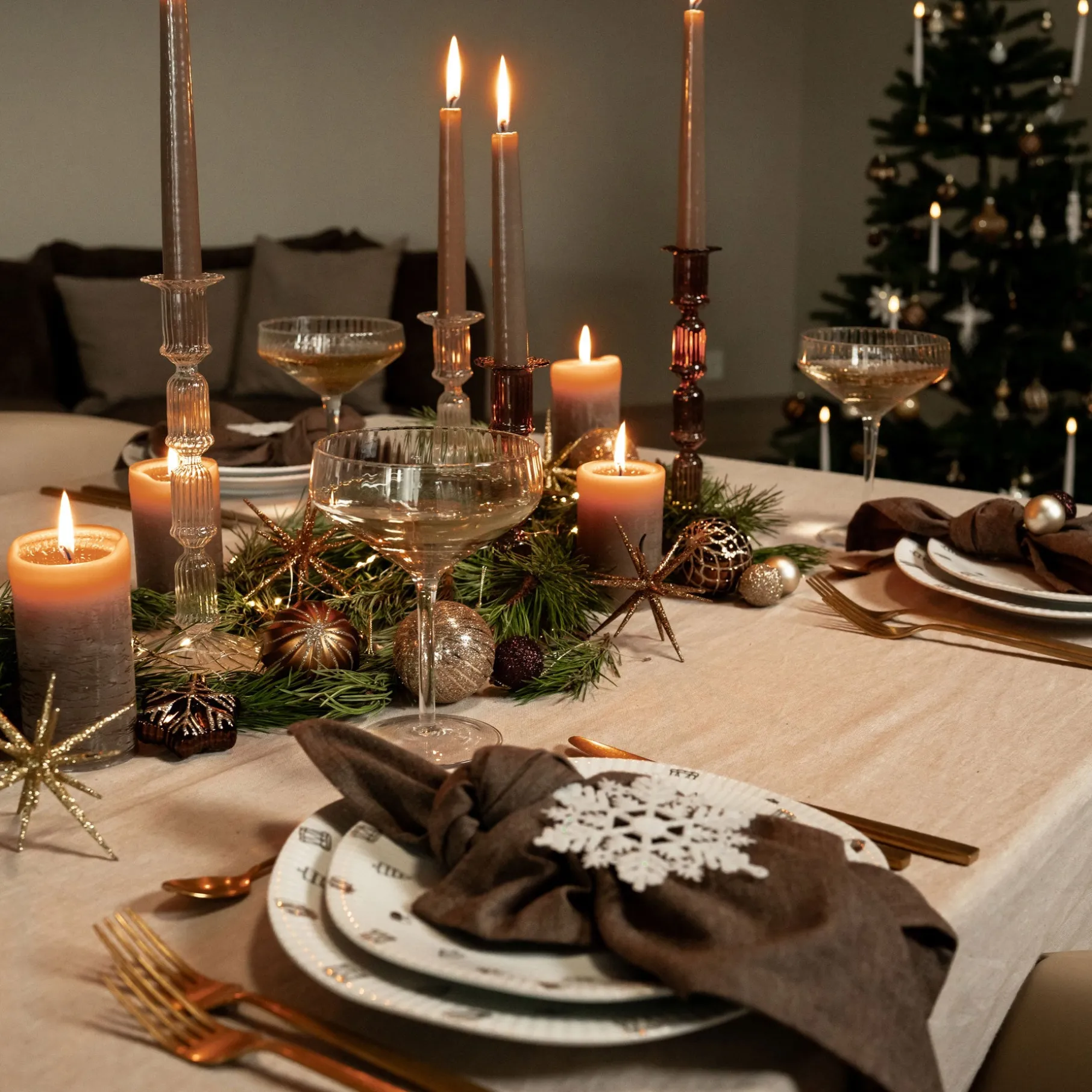 Rustik bloklys Ø6 cm