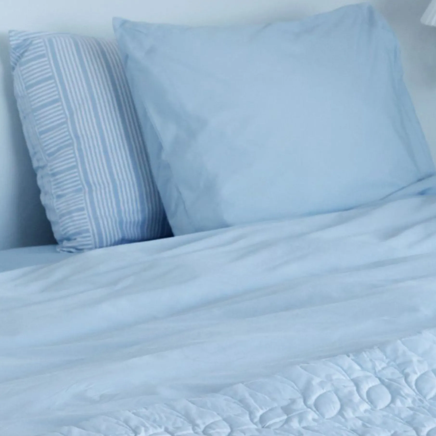 Sengetøj 140x220 cm støvet blå