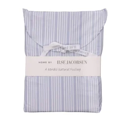 Sengetøj 140x200 cm støvet blå striber