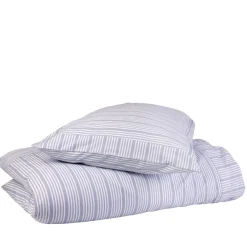 Sengetøj 140x200 cm støvet blå striber