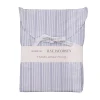 Sengetøj 140x220 cm støvet blå striber