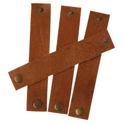 Servietringe læder 4 stk.