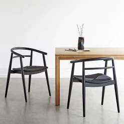 Søndervig spisebordsstol - Sort