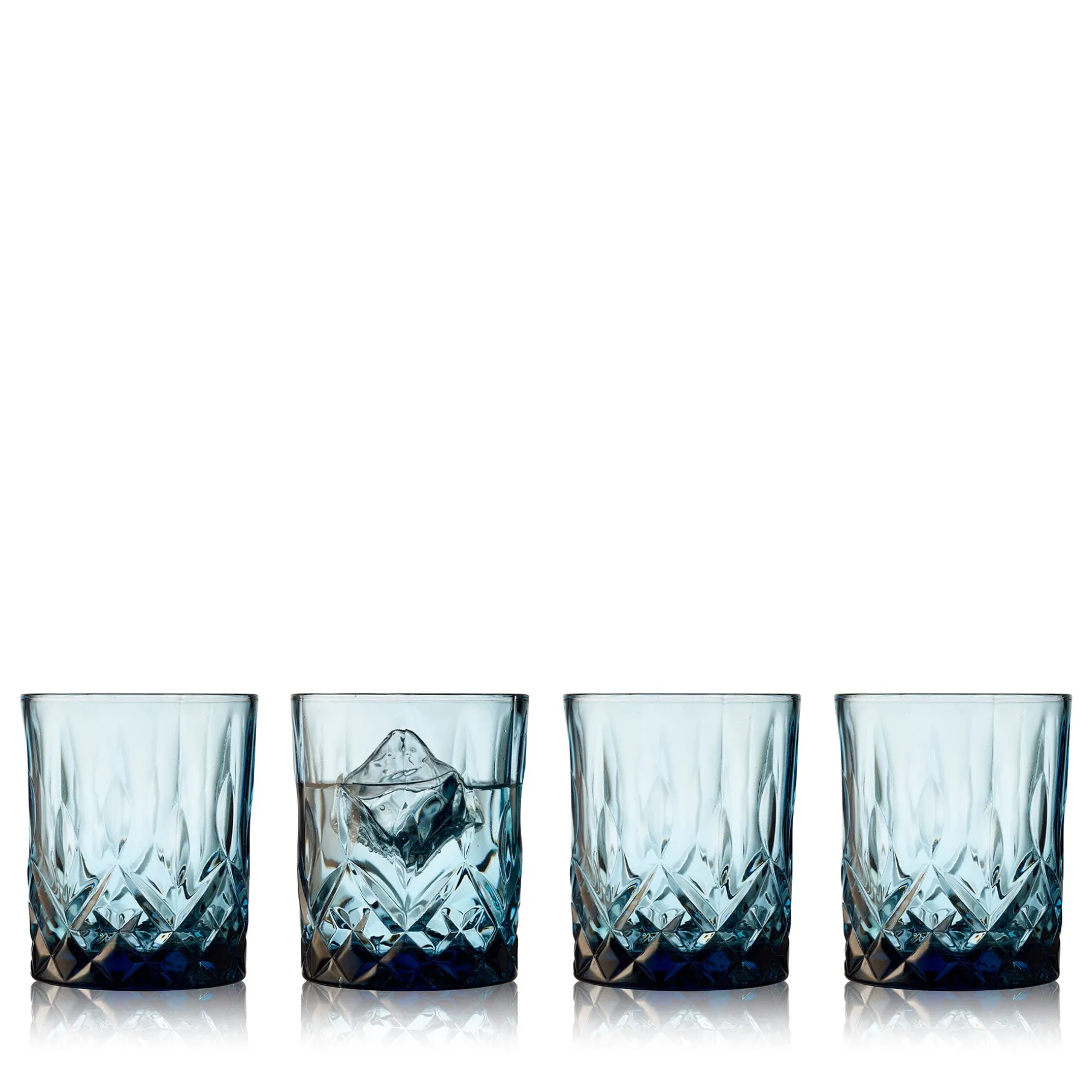 Sorrento whiskyglas 4 stk. blå