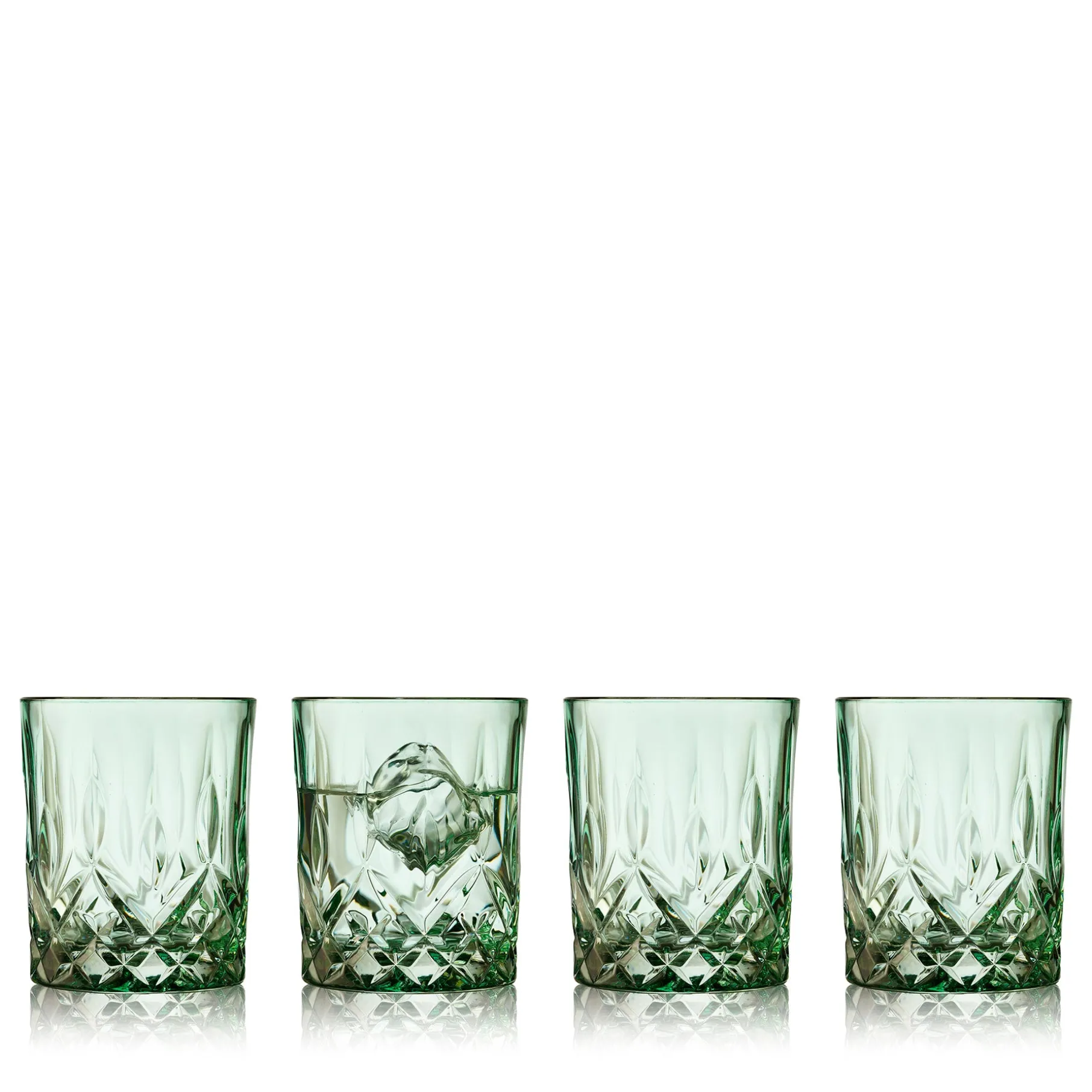 Sorrento whiskyglas 4 stk. grøn