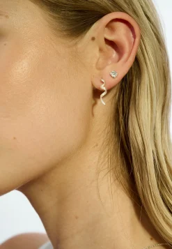 SRMini Spiral Øreringe - Børstet