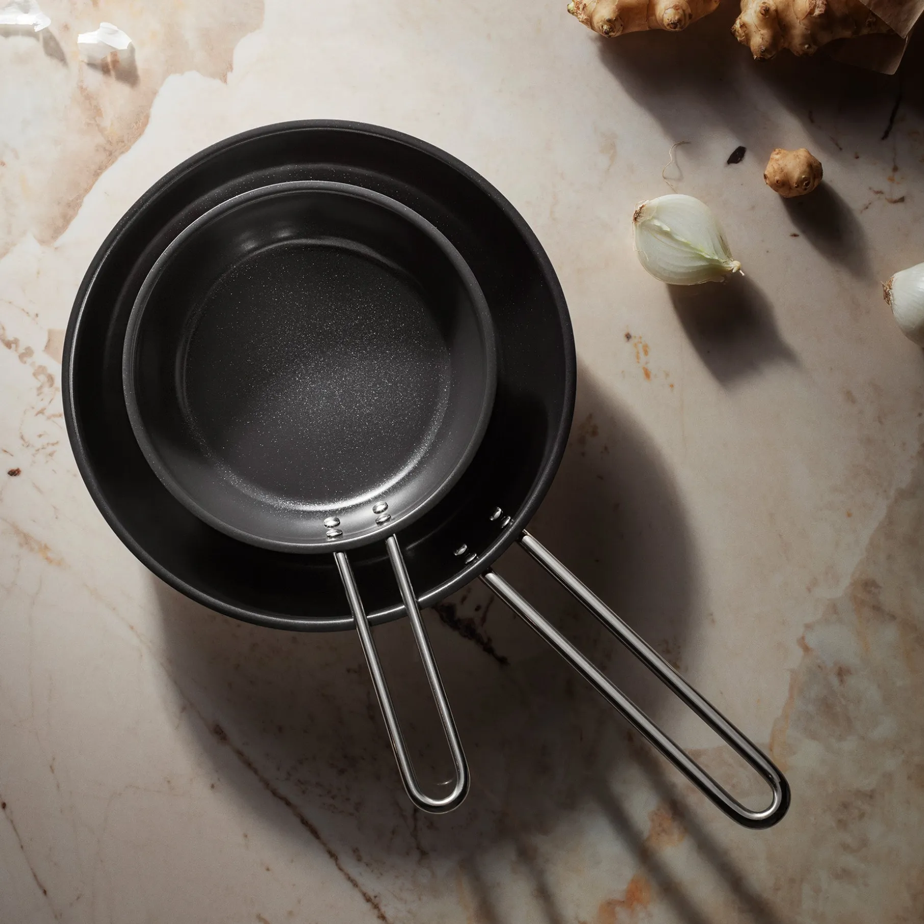 Stainless Steel stegepande Ø24 cm keramisk