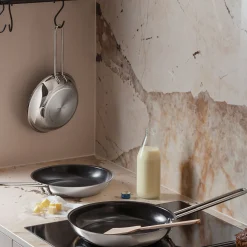 Stainless Steel stegepande Ø20 cm keramisk