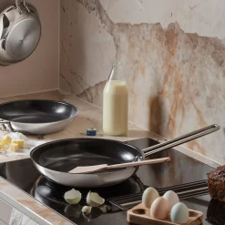 Stainless Steel stegepande Ø28 cm keramisk