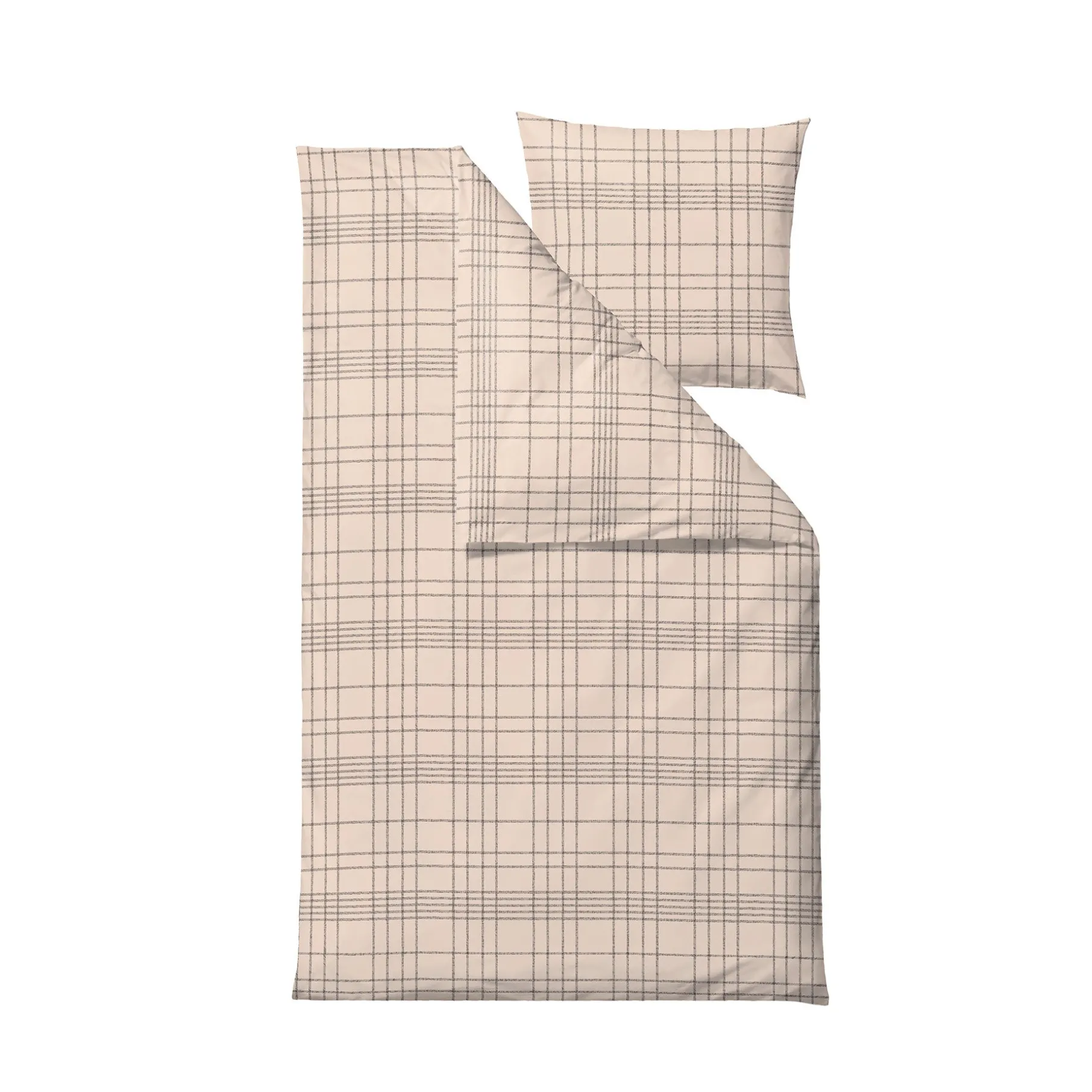 Tartan sengetøj 140x200 cm beige