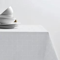 Tiles dug Ø180 cm damask white