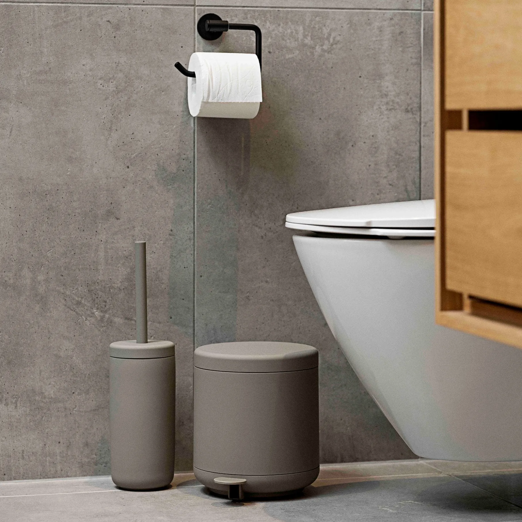 Ume pedalspand 4 L taupe