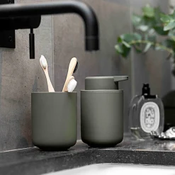 Ume tandbørstekrus olive green