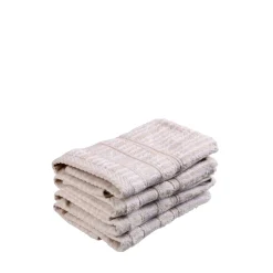 Vaskeklud 4 stk 30x30 cm sand/beige