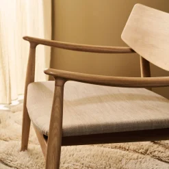 Vedersø loungestol m. stofsæde