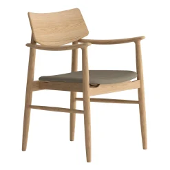 Vedersø spisebordsstol m. armlæn - Stof
